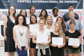 Graduación del alumnado del CIE de la Universidad de Málaga. Centro Internacional de Español. Jun...