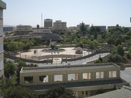 Jardín Botánico desde la Facultad de Ciencias. Campus de Teatinos. Junio de 2007