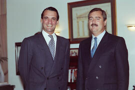 Firma de convenio de Banesto con la Universidad de Málaga. Febrero de 1991