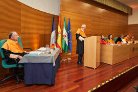 Laudatio de José Sánchez Maldonado. Investidura de Jorge Martínez-Vázquez como Doctor "Honoris Causa" por la Universidad de Málaga. Edificio del Rectorado. Julio de 2025