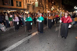 Representantes de la Universidad de Málaga en el desfile procesional de la Hermandad de los Estud...