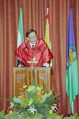 Apertura del Curso Académico 1999/2000 de la Universidad de Málaga. Paraninfo. Octubre de 1999