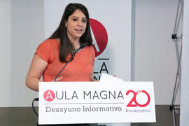 María Teresa Fernández. Desayuno Informativo de Aula Magna con motivo de su XX Aniversario. Conse...