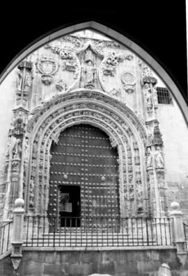 Catedral de Málaga. Portada plateresca del Sagrario. Febrero de 1963