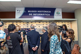 Inauguración del Museo de Informática. E.T.S.I. Informática y Telecomunicaciones. Málaga. Septiem...