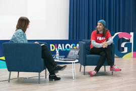 Chema Alonso en la conferencia "Dialogando". Salón de actos de la E.T.S.I Informática y...