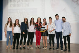 Entrega del premio Igualdad al Málaga Club de Fútbol Femenino. Gala del Deporte Universitario 201...