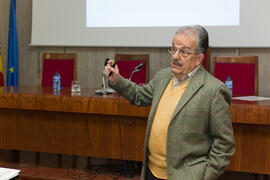 Conferencia de Juan Ramón Cuadrado Roura. Encuentro del grupo "EconomistasXAndalucía". ...