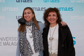 María Guerrero y María José Mendoza en photocall. Visita de la Ministra de Economía Nadia Calviño...
