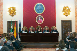 Mesa presidencial. Homenaje a Matías Cortés. Facultad de Derecho de la Universidad de Granada. Ma...