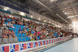 Público asistente a la ceremonia de apertura del IX Campeonato de Europa Universitario de Fútbol ...