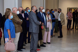 Inauguración de la exposición "Eugenio Chicano Siempre". Museo de Málaga. Mayo de 2021