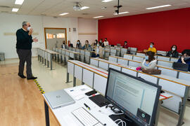 Aula de la Facultad de Ciencias de la Comunicación de la Universidad de Málaga. Campus de Teatino...