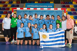 Selección de Uruguay. Categoría femenina. Campeonato del Mundo Universitario de Balonmano. Antequ...
