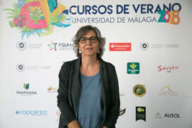María Linarejos Cruz en photocall. Curso "Patrimonio y Turismo Cultural". Cursos de Ver...