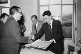 Málaga. Entrega de diplomas en la Escuela de Peritos Industriales. Junio de 1963