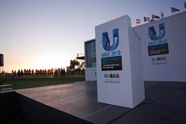 Escenario. Inauguración del Campeonato Mundial Universitario de Golf. Antequera Golf. Junio de 2010