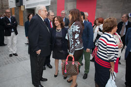 Momentos previos a la inauguración de la plaza Pintor Eugenio Chicano. Málaga. Noviembre de 2016