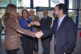 Visita oficial de la Ministra Cristina Garmendia al nuevo edificio de Bioinnovación de la UMA ubi...