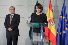 Toma de posesión de D. José Ángel Narváez Bueno como Rector de la Universidad de Málaga. Palacio ...