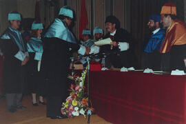 Apertura del Curso Académico 1991/1992 de la Universidad de Málaga. Teatro María Cristina. Octubr...