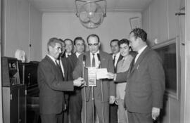 Málaga. Entrega de premios de la gasesosa malagueña "La Alcazaba". Mayo de 1963