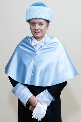 Retrato de Antonio Soler previo a su investidura como Doctor "Honoris Causa" por la Fac...