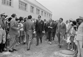 Francisco García Grana en la inauguración del mercado municipal de El Palo. Málaga. Agosto de 1963