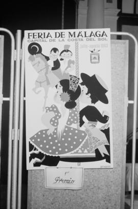 Cartel ganador de la feria de agosto de Málaga. Junio de 1963
