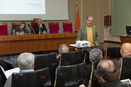 Conferencia de Juan Ramón Cuadrado Roura. Encuentro del grupo "EconomistasXAndalucía". ...