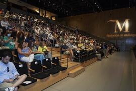Público asistente al Concierto Conmemorativo del 50 Aniversario de la Universidad de Málaga. Audi...