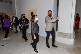 Inauguración de la exposición "Eugenio Chicano Siempre". Museo de Málaga. Mayo de 2021