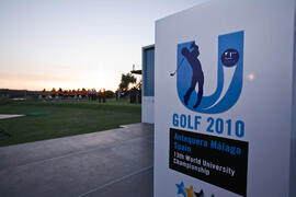 Inauguración del Campeonato Mundial Universitario de Golf. Antequera Golf. Junio de 2010