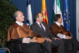 Francisco de la Torre, Manuel Castillo y Joaquín Luque. Acto Conmemorativo de los 40 años de la U...