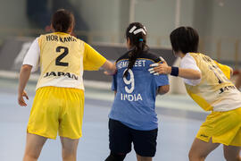 Partido India - Japón. Categoría femenina. Campeonato del Mundo Universitario de Balonmano. Anteq...