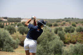 Jugadora de la Universidad de Málaga. Campeonato Europeo de Golf Universitario. Antequera. Junio ...