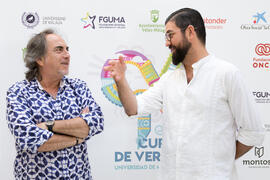 Manu Sánchez y Selu García Cossío. Curso "30 años de Carnaval de Cádiz, máximo exponente del...