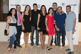 Foto de grupo previa a la cena de gala con motivo del Campeonato Europeo Universitario de Balonma...