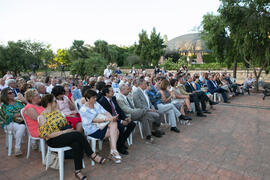 Asistentes al homenaje al personal jubilado de la Universidad de Málaga. Jardín Botánico. Junio 2017