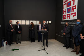 Intervención de Javier Parrondo. Inauguración de la exposición "Why not Korea?". Edific...