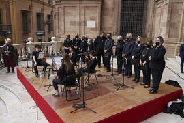 Orquesta Málaga Camerata. Acto de la Hermandad de los Estudiantes en la Catedral. Plaza del Obisp...