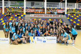 Medallistas en la categoría femenina. Campeonato Europeo Universitario de Balonmano. Antequera. J...