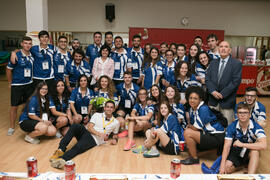 Personal y voluntarios del Campeonato Europeo Universitario de Balonmano. Antequera. Julio de 2017