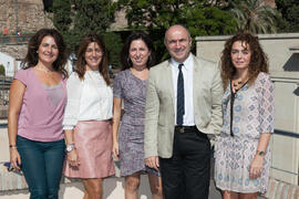 Foto de grupo tras la celebración del Día del Profesor Jubilado de la Universidad de Málaga. Edif...