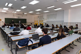 Aulas y ambiente de la Facultad de Derecho de la Universidad de Málaga. Campus de Teatinos. Octub...