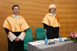 Enrique Navarro Jurado y Manuel Molina Lozano en su investidura como Doctor "Honoris Causa&q...