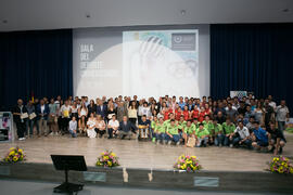 Foto de grupo tras la Gala del Deporte Universitario 2018. Escuela Técnica Superior de Ingeniería...