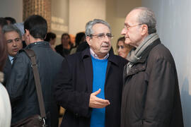Francisco de la Torre y José Ángel Narváez momentos previos a la inauguración de la exposición &q...