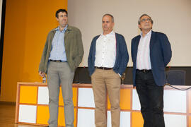 Ernesto Pimentel, José Ángel Narváez y Miguel de Aguilera. Debate electoral entre los candidatos ...