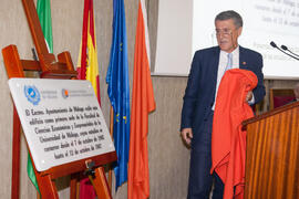 Juan Francisco Zambrana en el acto conmemorativo del 50 Aniversario de la Facultad de Económicas....